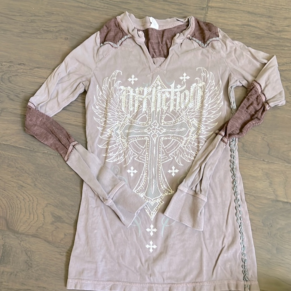 Affliction small long sleeve